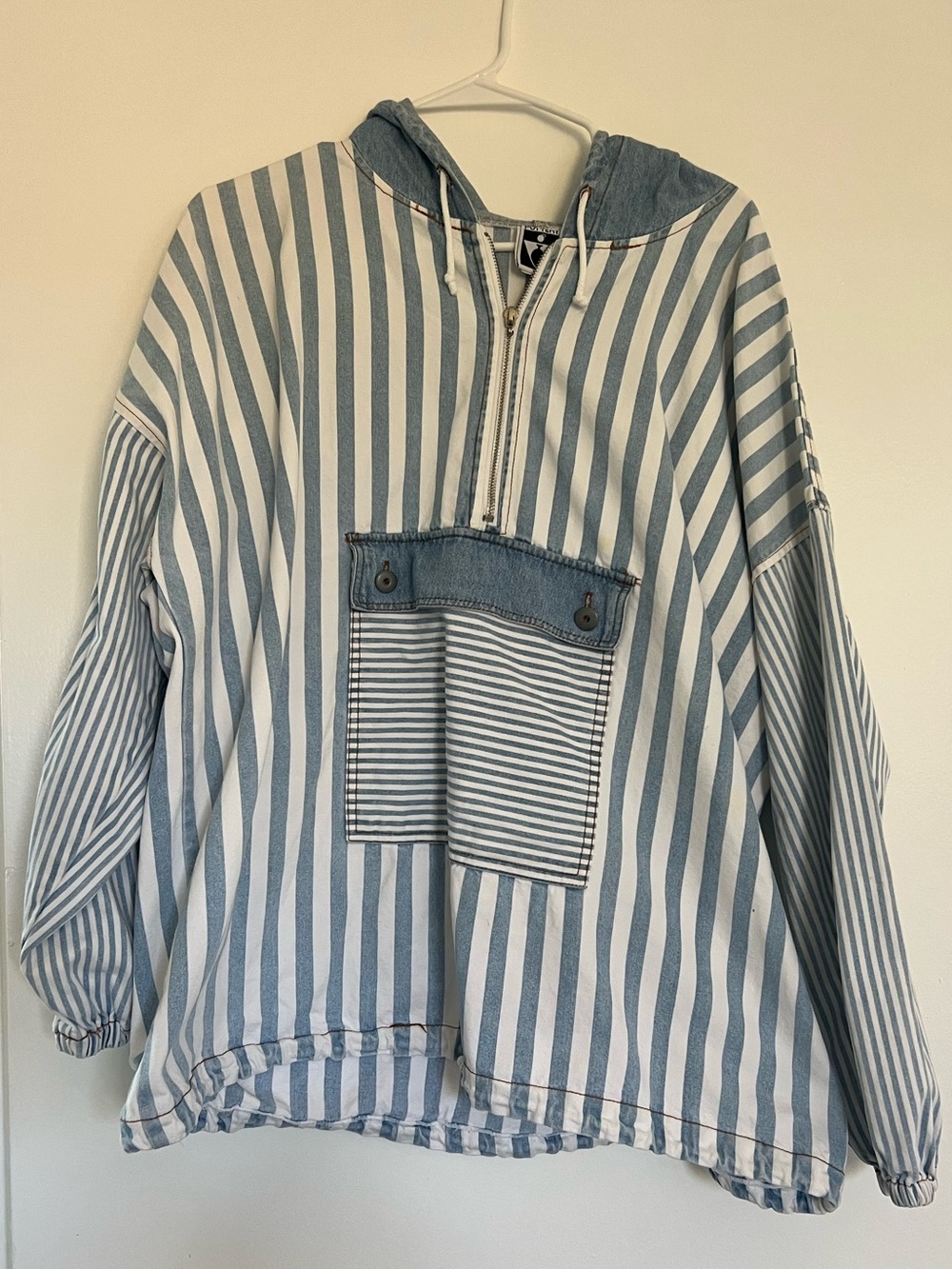 Vintage Denim Striped Pull over